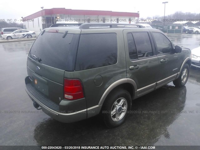 1FMZU74W72UA65888 - 2002 FORD EXPLORER EDDIE BAUER GREEN photo 4