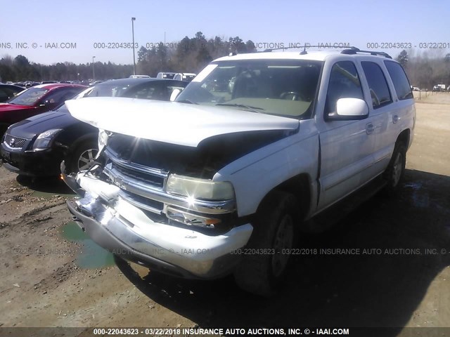 1GNEK13Z74R137784 - 2004 CHEVROLET TAHOE K1500 WHITE photo 2