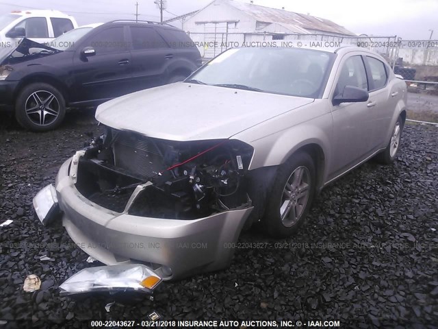 1B3LC56B09N523708 - 2009 DODGE AVENGER SXT/R/T TAN photo 2