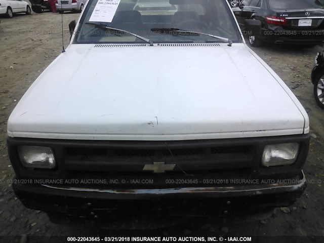 1GCCT19Z4P0171212 - 1993 CHEVROLET S TRUCK S10 WHITE photo 10