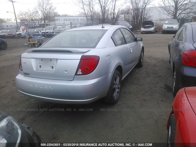 1G8AW14F15Z158741 - 2005 SATURN ION LEVEL 3 SILVER photo 4