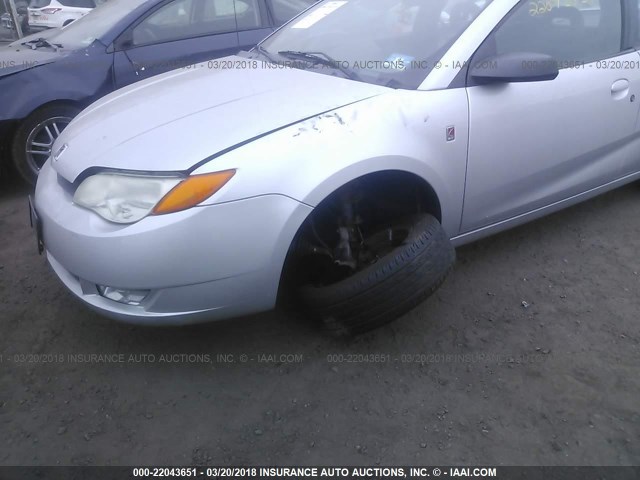 1G8AW14F15Z158741 - 2005 SATURN ION LEVEL 3 SILVER photo 6