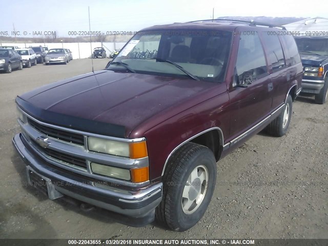 1GNEK13R6XJ443054 - 1999 CHEVROLET TAHOE K1500 BURGUNDY photo 6