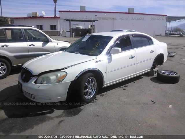 1G4HD57286U143254 - 2006 BUICK LUCERNE CXL WHITE photo 2