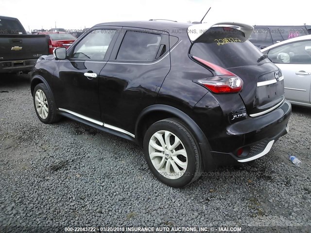 JN8AF5MR0FT501488 - 2015 NISSAN JUKE S/SV/SL/NISMO BURGUNDY photo 3