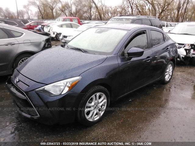 3MYDLBZV8GY133237 - 2016 TOYOTA SCION IA Dark Blue photo 2