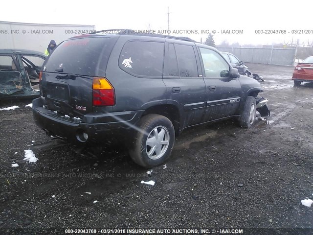 1GKDT13S232377986 - 2003 GMC ENVOY GRAY photo 4