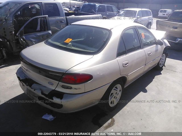 1FALP13P2VW386485 - 1997 FORD ESCORT LX/SPORT BEIGE photo 4