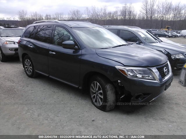 5N1AR2MMXEC680686 - 2014 NISSAN PATHFINDER S/SV/SL/PLATINUM 海军蓝 照片 1