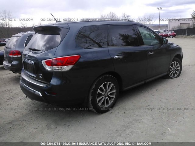 5N1AR2MMXEC680686 - 2014 NISSAN PATHFINDER S/SV/SL/PLATINUM 海军蓝 照片 4