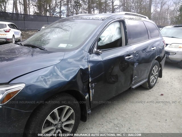 5N1AR2MMXEC680686 - 2014 NISSAN PATHFINDER S/SV/SL/PLATINUM 海军蓝 照片 6