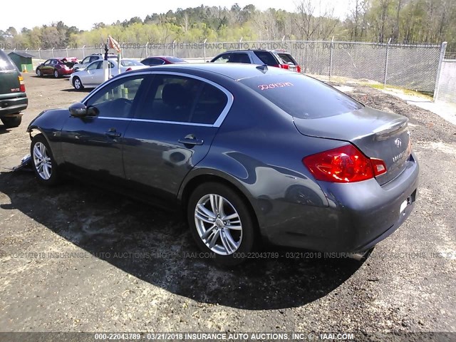 JN1CV6AP2CM625819 - 2012 INFINITI G37 SPORT Dark Blue photo 3