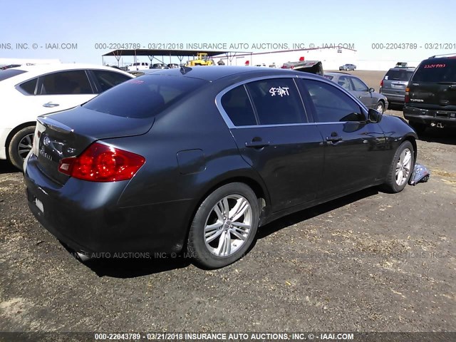 JN1CV6AP2CM625819 - 2012 INFINITI G37 SPORT Dark Blue photo 4