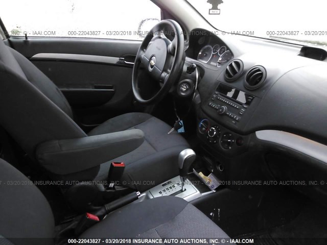 KL1TD5DE5BB233391 - 2011 CHEVROLET AVEO LS/LT 白色 照片 5