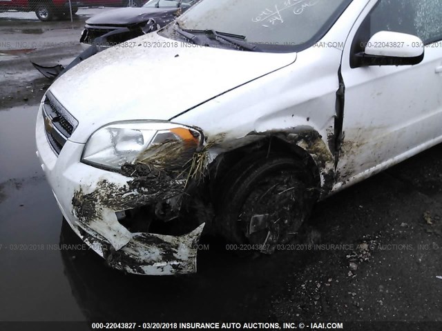 KL1TD5DE5BB233391 - 2011 CHEVROLET AVEO LS/LT 白色 照片 6