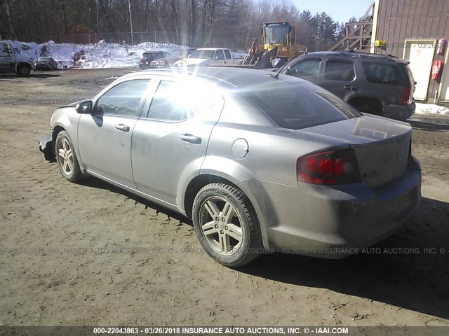 1B3BD1FB6BN617230 - 2011 DODGE AVENGER MAINSTREET GRAY photo 3