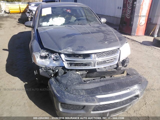 1B3BD1FB6BN617230 - 2011 DODGE AVENGER MAINSTREET GRAY photo 6