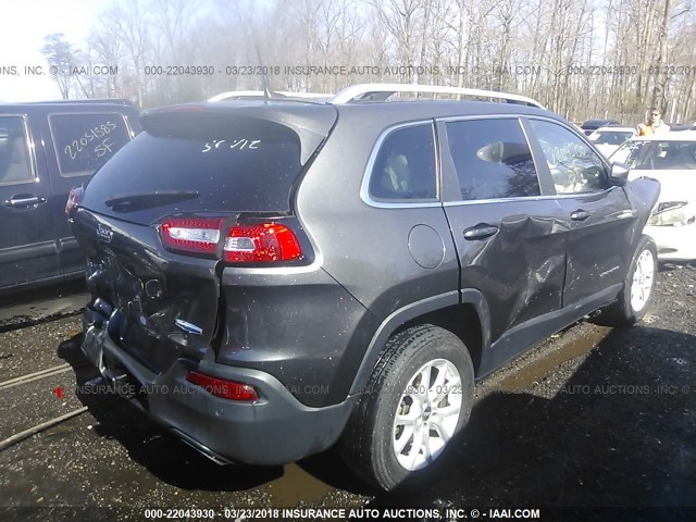 1C4PJMCS1GW366542 - 2016 JEEP CHEROKEE LATITUDE GRAY photo 4