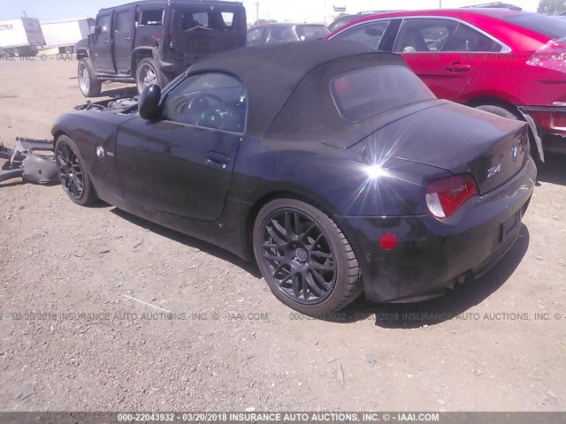 4USBU33508LW75289 - 2008 BMW Z4 3.0 BLACK photo 3