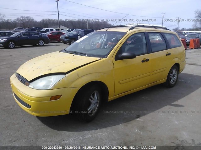 1FAFP36PXYW274882 - 2000 FORD FOCUS SE/SE COMFORT YELLOW photo 2