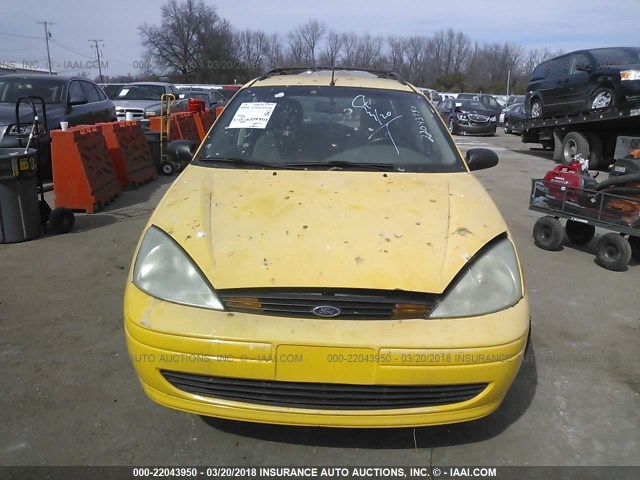 1FAFP36PXYW274882 - 2000 FORD FOCUS SE/SE COMFORT YELLOW photo 6