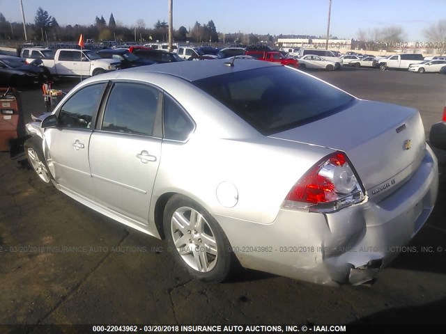 2G1WB5E37G1105131 - 2016 CHEVROLET IMPALA LIMITED LT SILVER photo 3