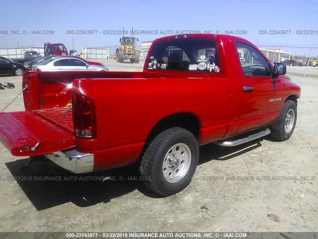 1D7HA16K12J243897 - 2002 DODGE RAM 1500 RED photo 4