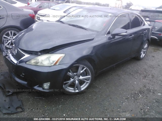 JTHBE5C2XA5023857 - 2010 LEXUS IS 350 GRAY photo 2