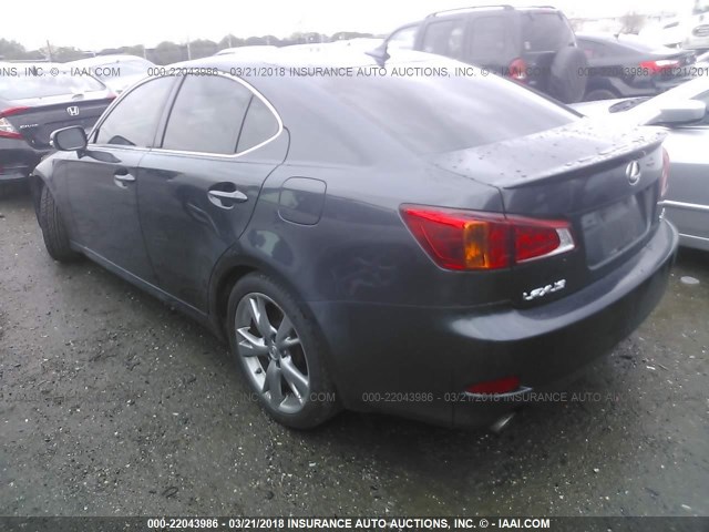 JTHBE5C2XA5023857 - 2010 LEXUS IS 350 GRAY photo 3