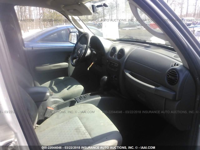 1J4GL48K46W168002 - 2006 JEEP LIBERTY SPORT 银色 照片 5