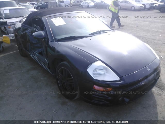 4A3AE75H73E090846 - 2003 MITSUBISHI ECLIPSE SPYDER GTS BLACK photo 1