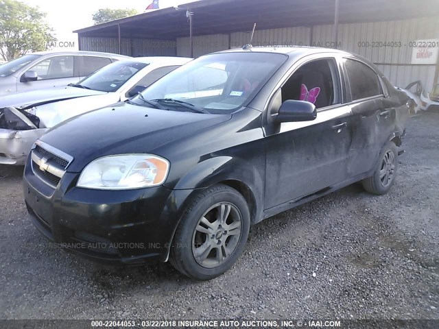 KL1TD5DE0AB122925 - 2010 CHEVROLET AVEO LS/LT 黑色 照片 2