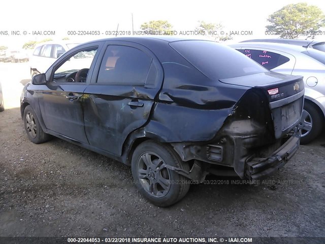 KL1TD5DE0AB122925 - 2010 CHEVROLET AVEO LS/LT 黑色 照片 3