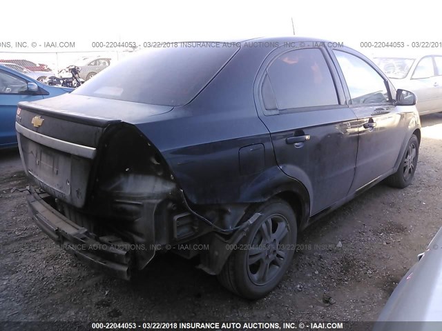 KL1TD5DE0AB122925 - 2010 CHEVROLET AVEO LS/LT 黑色 照片 4