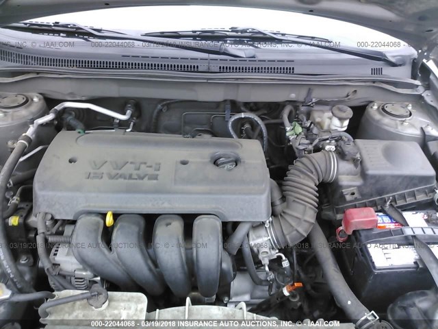 1NXBR32E15Z396220 - 2005 TOYOTA COROLLA CE/LE/S GRAY photo 10