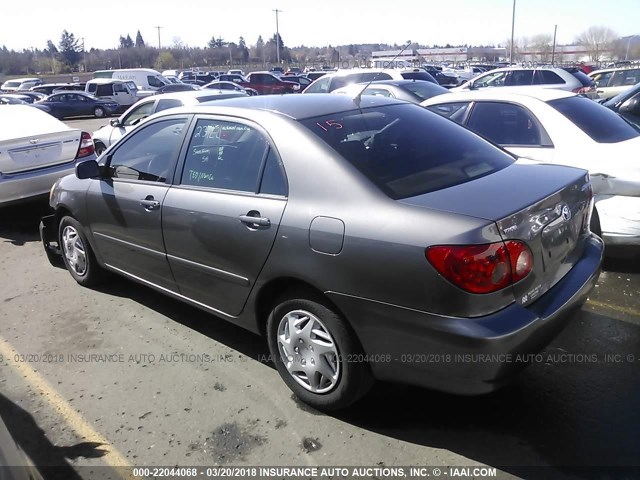 1NXBR32E15Z396220 - 2005 TOYOTA COROLLA CE/LE/S GRAY photo 3