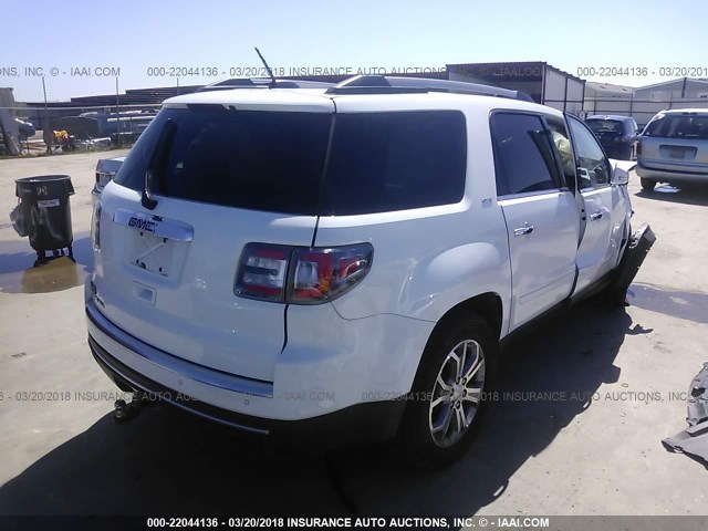 1GKKRRKD6GJ118517 - 2016 GMC ACADIA SLT-1 Biały zdjęcie 4