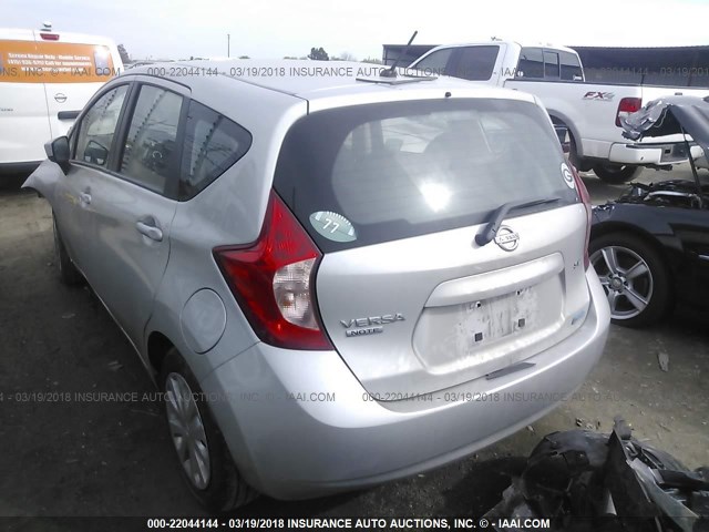 3N1CE2CP6FL418466 - 2015 NISSAN VERSA NOTE S/S PLUS/SV/SL/SR SILVER photo 3