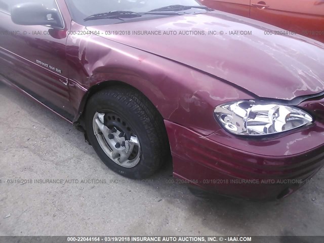 1G2NE12T0YM744243 - 2000 PONTIAC GRAND AM SE MAROON photo 6