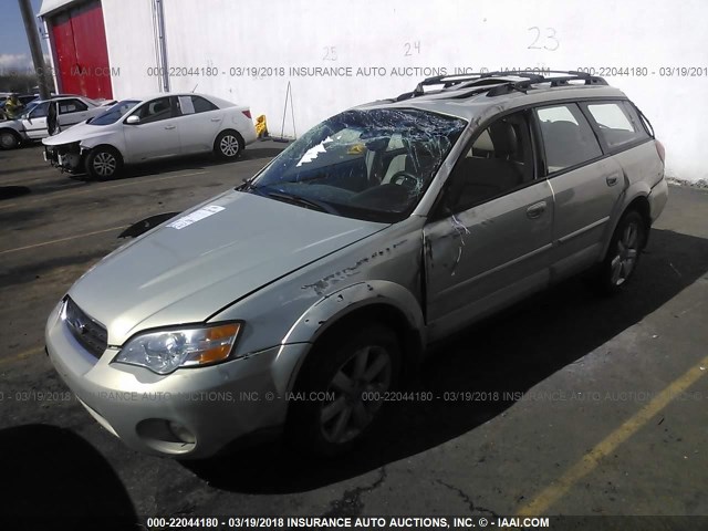 4S4BP62C067343370 - 2006 SUBARU LEGACY OUTBACK 2.5I LIMITED GREEN photo 2