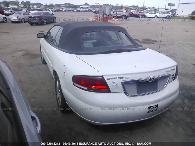 1C3EL55R56N181887 - 2006 CHRYSLER SEBRING TOURING WHITE photo 3