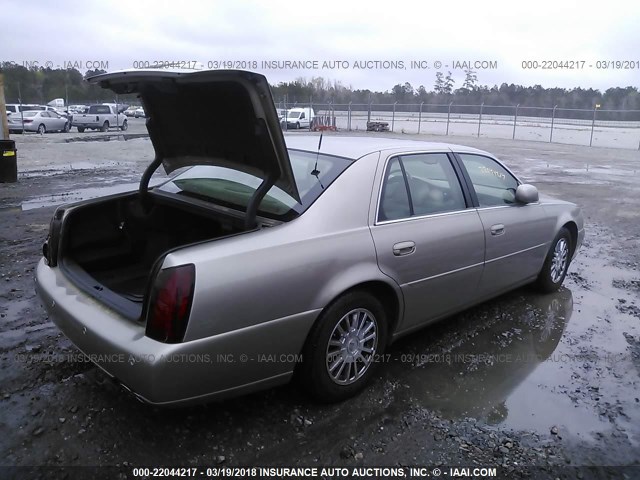 1G6KE57Y23U158455 - 2003 CADILLAC DEVILLE DHS TAN photo 4