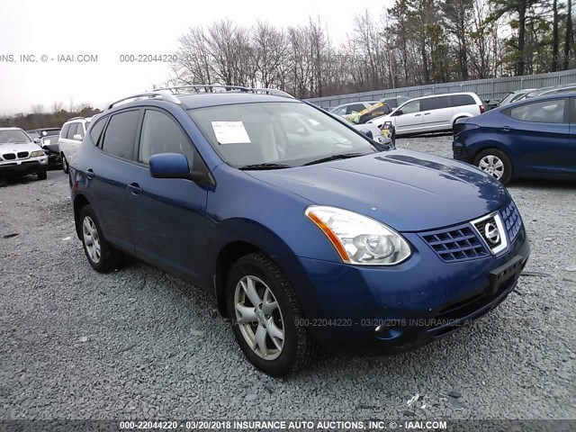 JN8AS58V28W128118 - 2008 NISSAN ROGUE S/SL BLUE photo 1