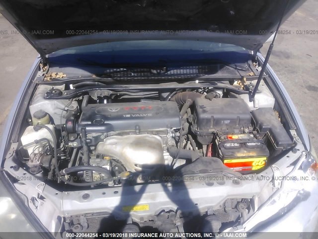 4T1BE32K73U695354 - 2003 TOYOTA CAMRY LE/XLE/SE SILVER photo 10