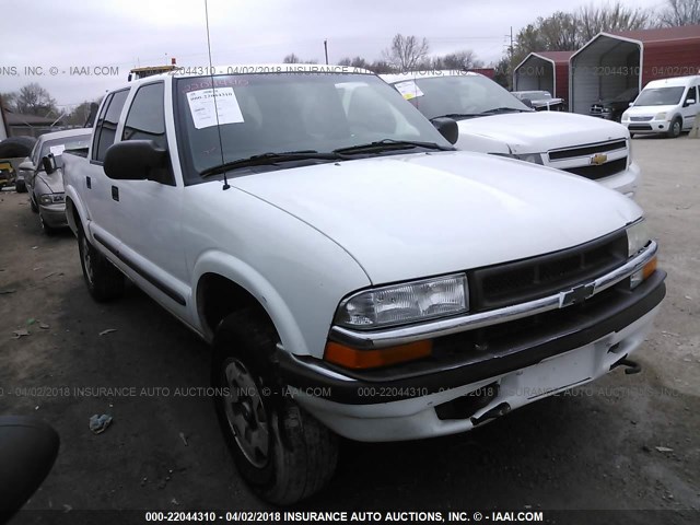 1GCDT13W52K146271 - 2002 CHEVROLET S TRUCK S10 WHITE photo 1