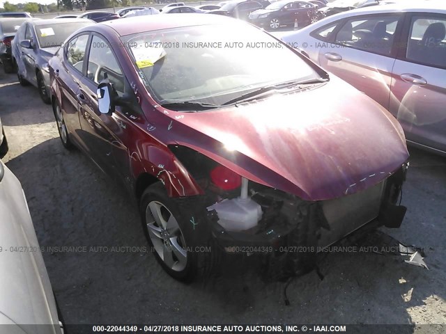 KMHDH4AE6DU487503 - 2013 HYUNDAI ELANTRA GLS/LIMITED RED photo 1