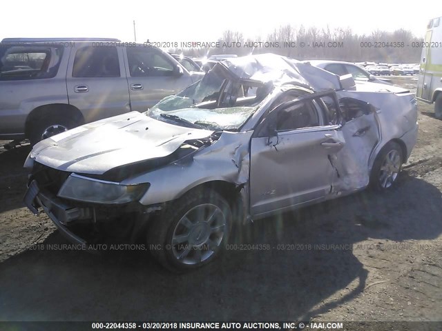 3LNHM26T27R654105 - 2007 LINCOLN MKZ SILVER photo 2