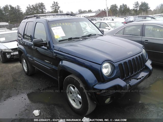 1J4GL58K12W237874 - 2002 JEEP LIBERTY LIMITED Dark Blue photo 1