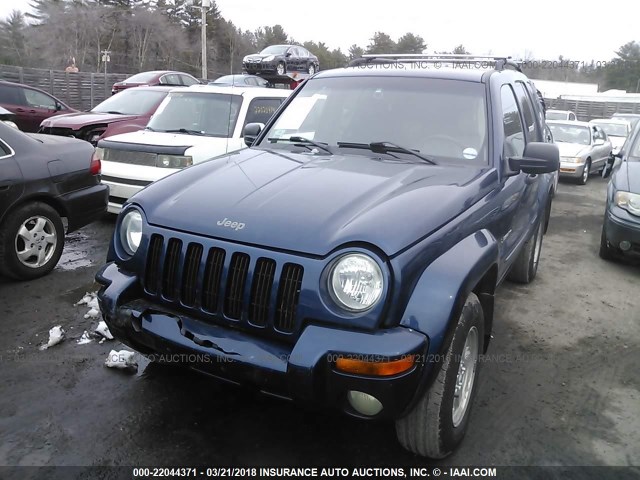 1J4GL58K12W237874 - 2002 JEEP LIBERTY LIMITED Dark Blue photo 2