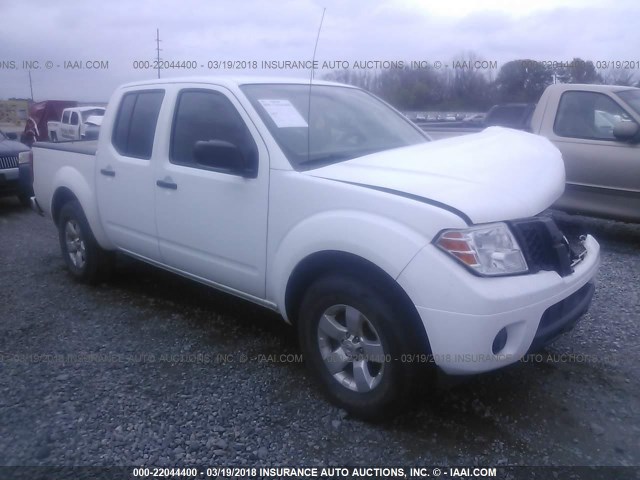 1N6AD0ERXCC449086 - 2012 NISSAN FRONTIER S/SV/SL/PRO-4X WHITE photo 1